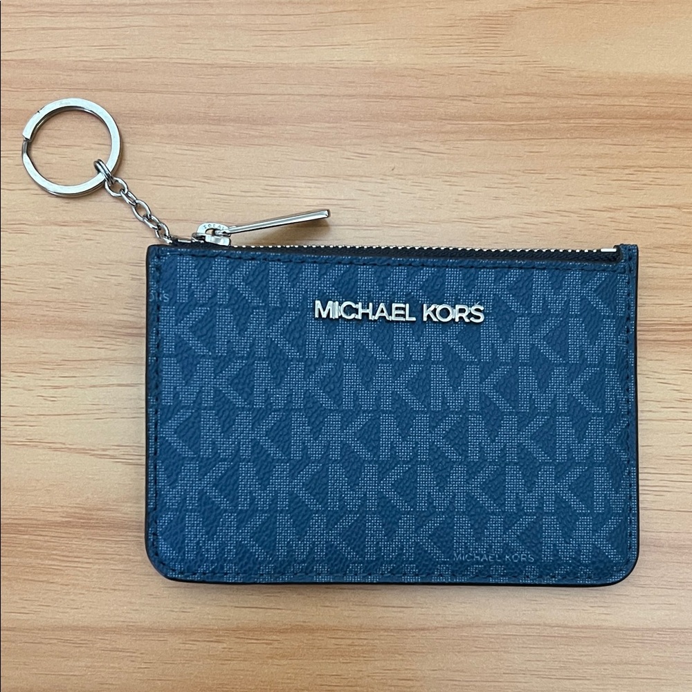 Michael Kors Jet Set Travel Small
Signature Logo Coin Purse Blue NEW!